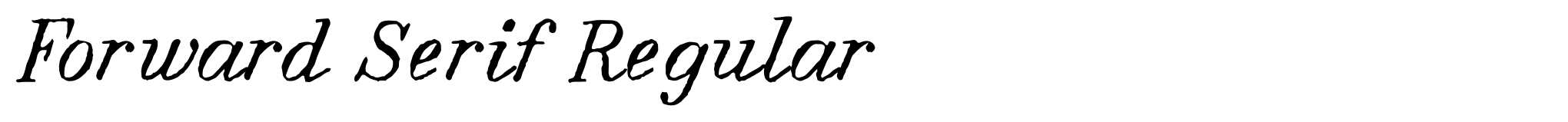 Forward Serif Regular image